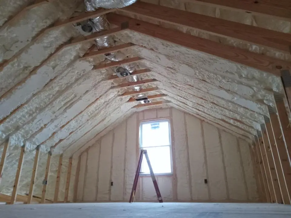 Spray foam roofing application for Crawl Space Insulation project in Forney